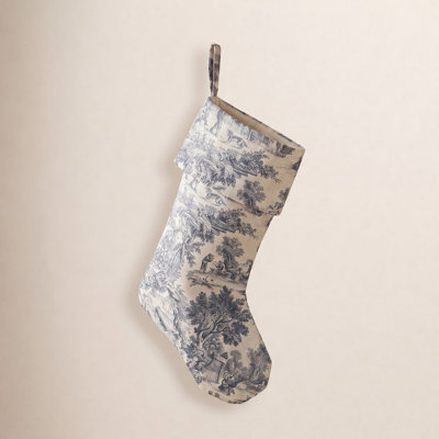 Toile Christmas Stocking
