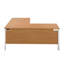 Buariki L-Shaped Metal Base Executive Desk-1413749150-1413749165-1413749152