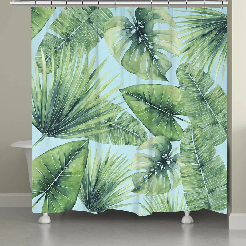 Suhel Floral Shower Curtain, 71" H x 72" W