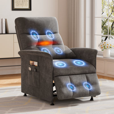 32"W Power Recliner Chair with Vibration Massage and Heating