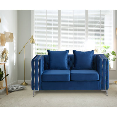 Habbe 61.8'' Velvet Loveseat