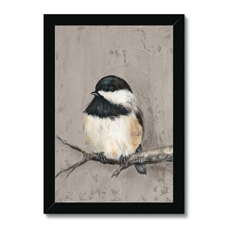 Winter Bird IV by Jade Reynolds - Wrapped Canvas Painting Print, Black Framed Paper Print, 34cm H x 24cm W