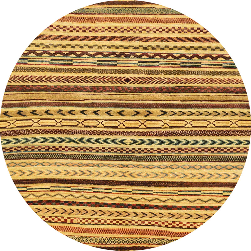 Abstract Indoor Rug, Round 5'