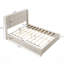 Structure de lit plateforme en bois massif avec tête de lit, aucun sommier nécessaire, conception sur pied, assemblage facile-149119575-149119573