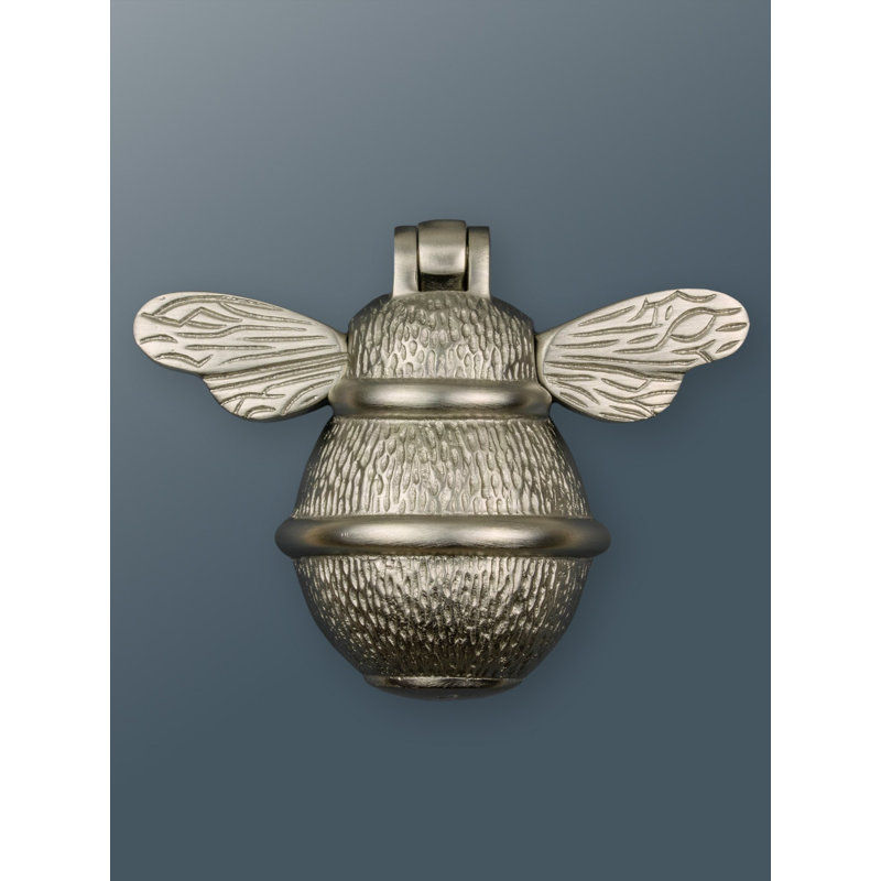 Antique Copper Bee Door Knocker, Satin