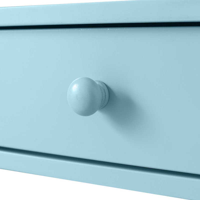 Aafko 39.5" Console Table, Sea Foam Blue, 31.5" H x 39.5" W x 12" D