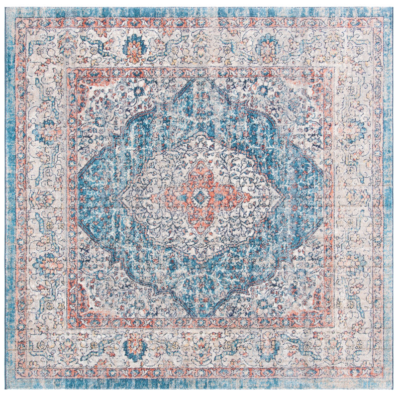 Madison Performance Oriental Rug, Square 6'7"
