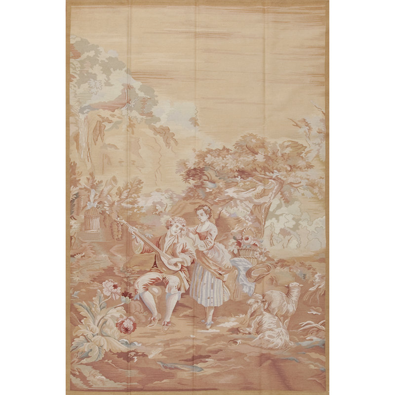 Pektap Hand Woven Wool Tapestry, 60" H x 94" W, Brown