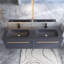 Torrianna 59.05'' Double Bathroom Vanity with Solid Surface Top-1762267367-1762267366-1762267385