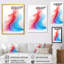 «Blue Pink Colorful Pastel Waves - Abstract Shape», impressions d'art mural-1386318255-1386318241