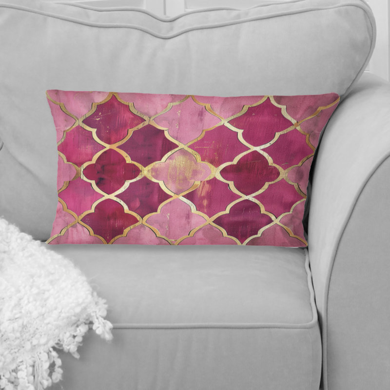 Coussin lombaire Mid-Century Trellis I - Mid-Century