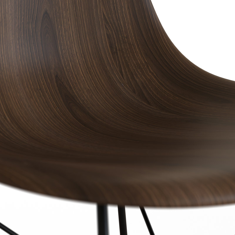 Chaise d'appoint Freidenberger en noyer brun