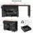 85.5" Kitchen Island with Extendable Dining Table, Kitchen Storage Table with 3 Side Open Shelves, Rolling Kitchen Island with Power Outlet, 3 Drawers, 2 Doors, for Kitchen, Dining Room, Black-757709198
