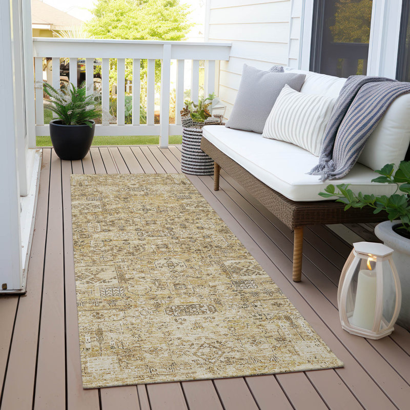 Everlee Southwestern Indoor / Outdoor Rug, Runner 2'3" x 7'6"