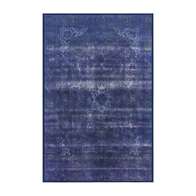 Tapis oriental bleu