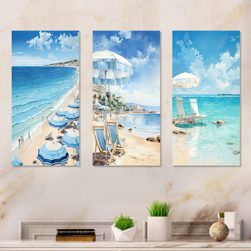 Ensemble de salon 4 pièces French Coast Cannes Harmony - France, Toile tendue, H 28 po x l 36 po