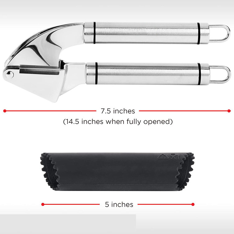https://assets.wfcdn.com/im/16786067/resize-h755-w755%5Ecompr-r85/2274/227434497/Garlic+Press+Stainless+Steel+Mincer+And+Crusher+With+Silicone+Roller+Peeler.+Rust+Proof%2C+Easy+Squeeze%2C+Dishwasher+Safe%2C+Easy+Clean.jpg