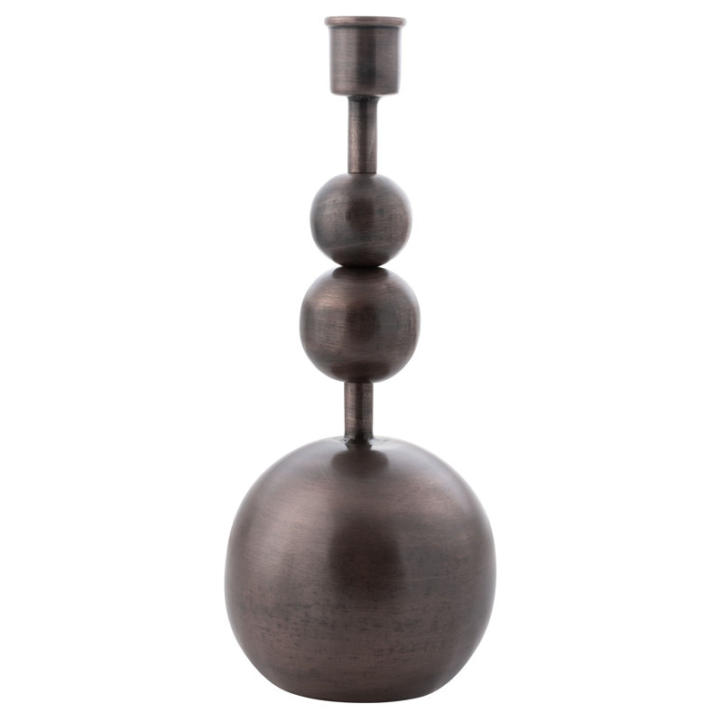 Orb Candlestick Holders Md Bronze