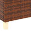 Petite table d'extérieur, table de bout, table d'appoint d'extérieur, table d'appoint de patio en rotin PE rustique avec plateau en bois de sapin naturel, structure en acier thermolaqué, table d'appoint de balcon stable
