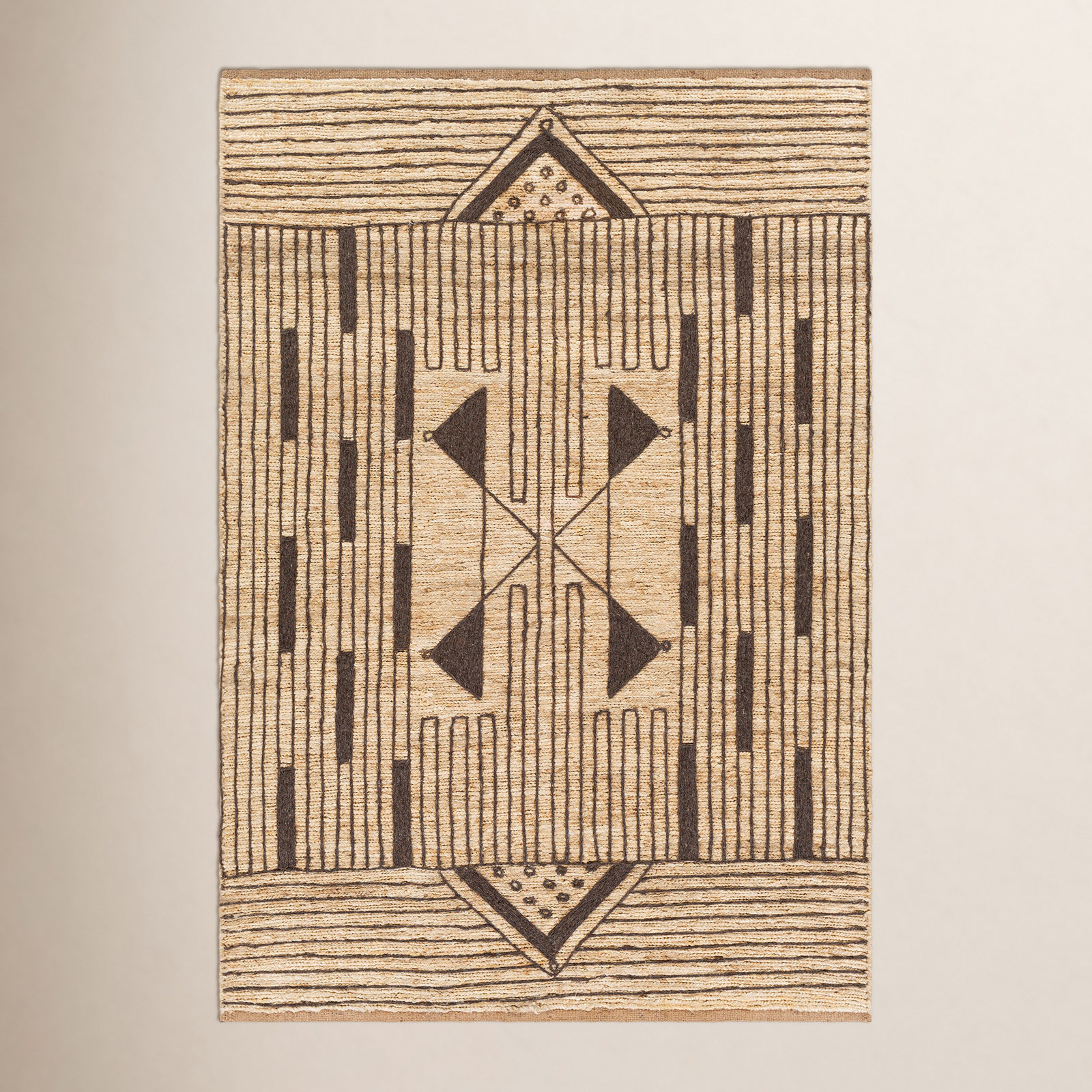 Boman Handmade Rug, Rectangle 5' x 7'6"
