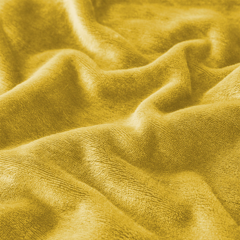 Aspire Homeware Deluxe Hotel Collection Ultra-Soft Sherpa Fleece Throw Blanket for Plush & Cozy Comfort, Yellow