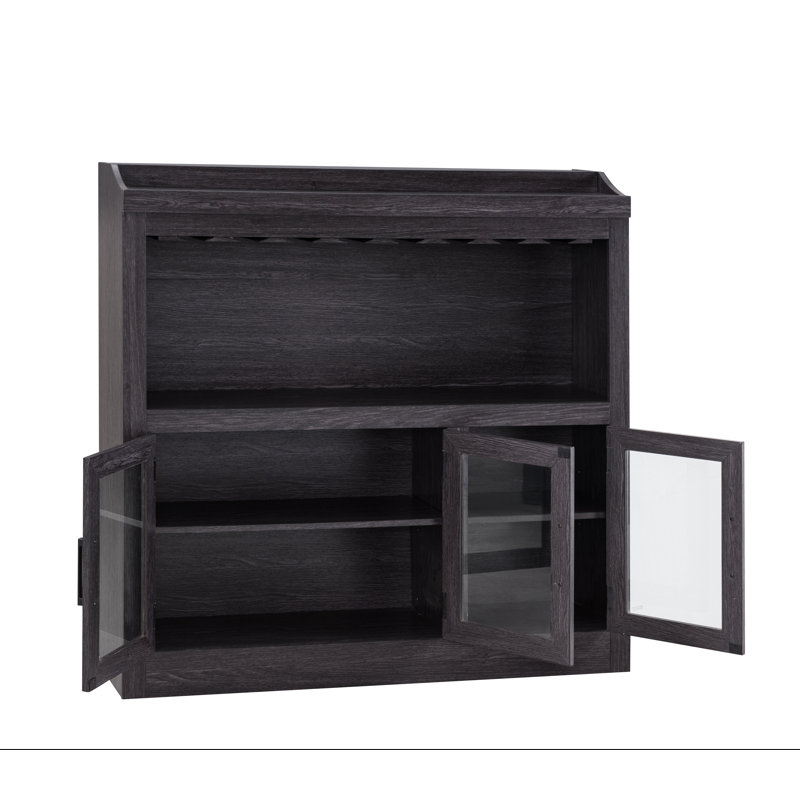Bar Jill Zarin, Gris anthracite, H 46 po x L 42,9 po x P 13 po