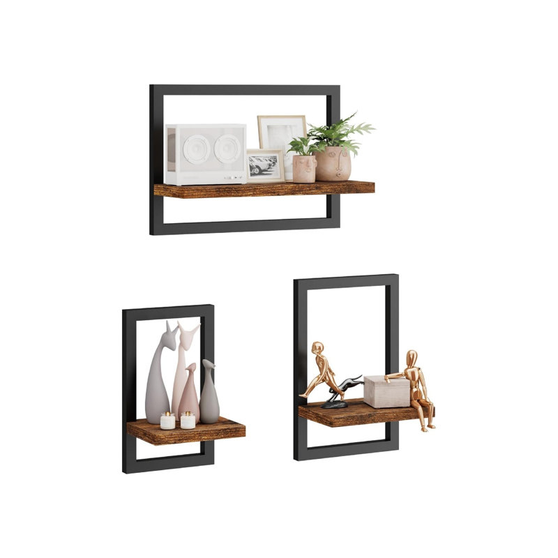 40cm W Metal Wall Mounted Shelving Unit