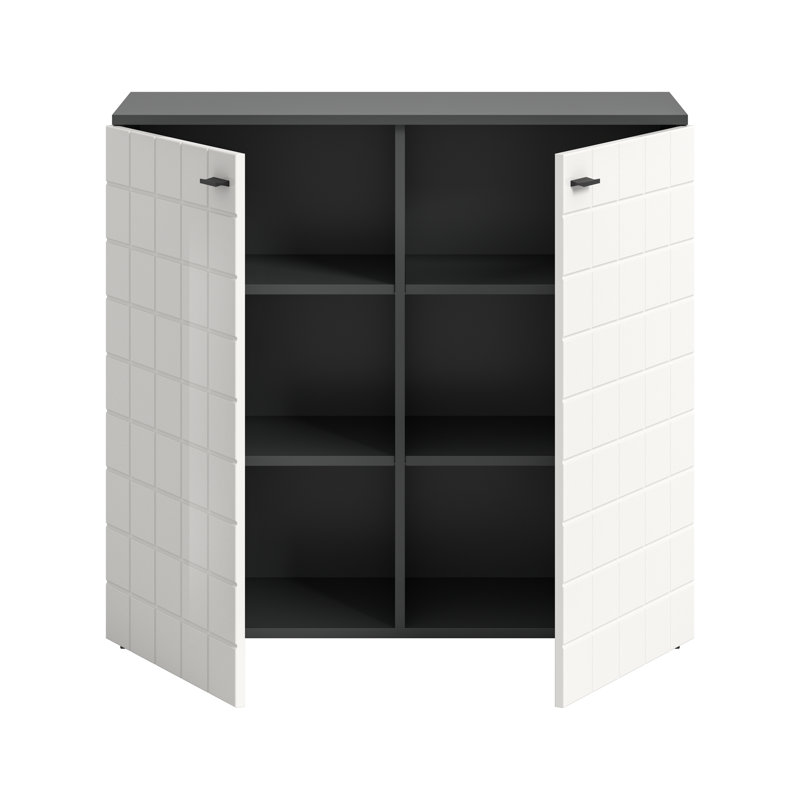 Kommode Monte, White/Anthracite