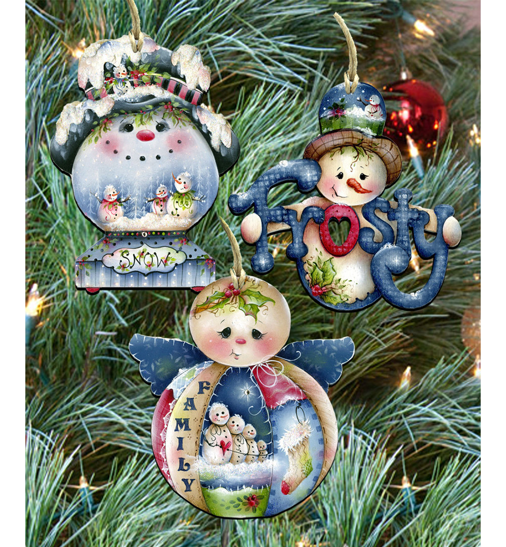 3 Piece Holiday Shaped Ornament Set The Holiday Aisle®