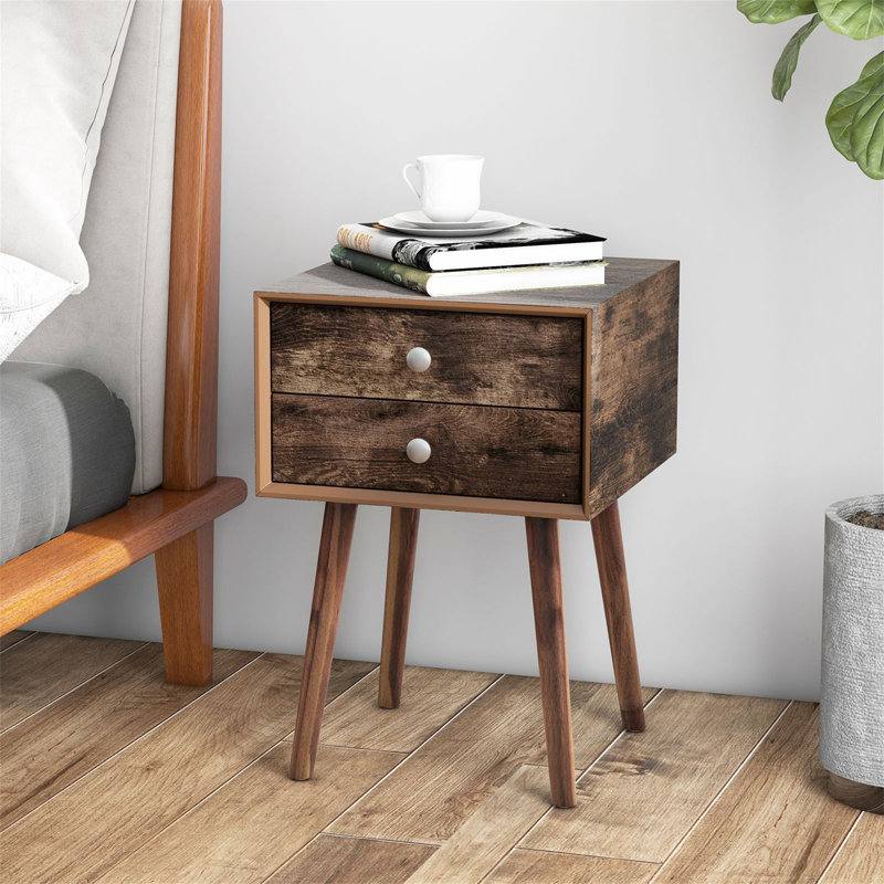 40cm W Manufactured Wood Bedside Table