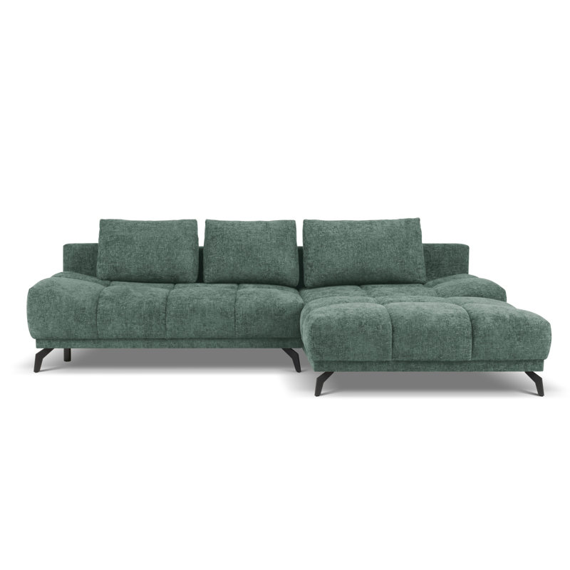 Cuthrell 5 Seater Sofa Bed, Right Hand Facing, Green