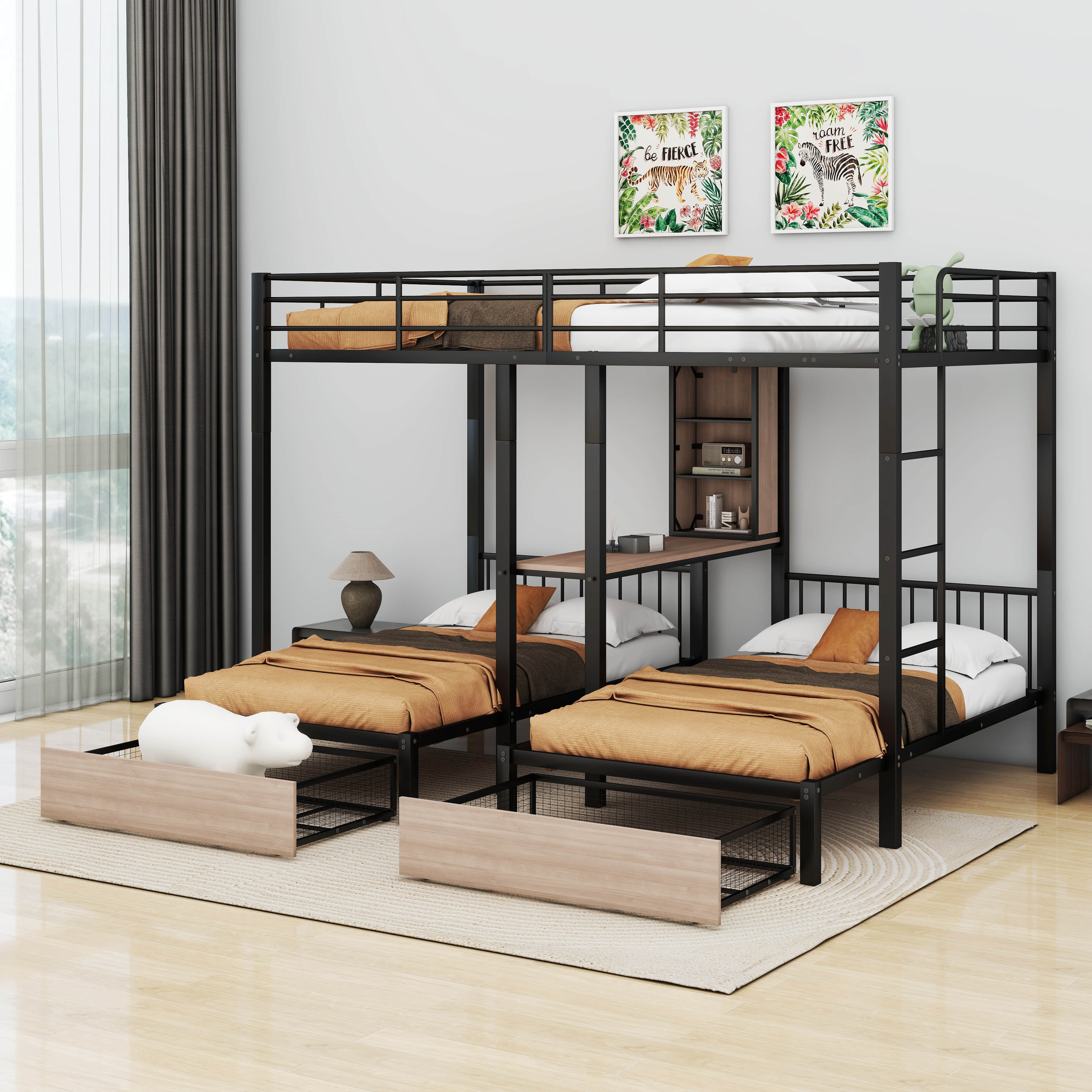 Isabelle & Max™ Alecia Full Over Twin & Twin Triple Bunk Bed with