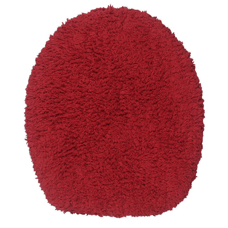 Couvercle de toilette 100% coton, Rouge
