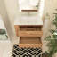 Ensemble de meuble-lavabo simple 35,9 po avec plateau en céramique Dozia-426684141