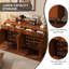 59.06" Brown Solid wood Rubberwood Shoe Storage