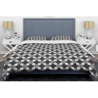 Ensemble de housse de couette rétro Art Deco Waves II - microfibre de polyester