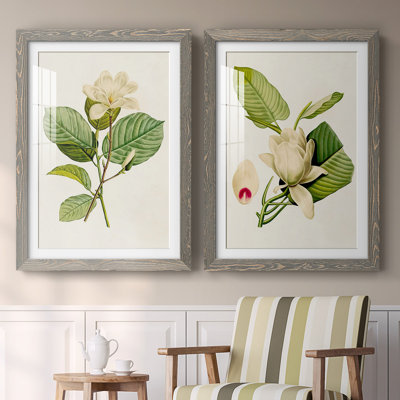 «Magnolia Flowers I-Premium», reproduction encadrée prête à être accrochée