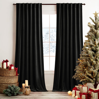  Velvet Blackout Curtains for Living Room, Thermal Insulated Luxury Drapes for Bedroom, Room Darkening Back Tab Velvet Window Treatments