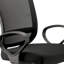 Chaise de bureau noire pivotante réglable