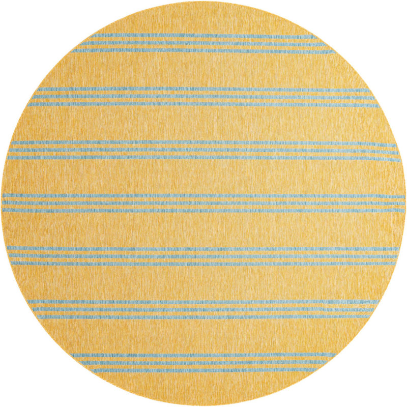 Jill Zarin Anguilla Indoor/Outdoor Rug, Round 6'7"