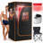 1 Person Portable Infrared Sauna Tent, Full Body Red Light Therapy Sauna Box with Steamer, Folding Chair, Dual Windows