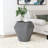 Pringle Grey Octagonal Solid Mango Wood Side Table-1362357770
