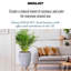 Concrete Effect Round Planter on Hardwood Legs, Round Indoor Plant Pot Stand for Indoor Plants, Indoor Flower Pot with Striped Pattern-11893165-11893164