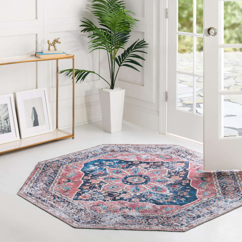Ollyver Oriental Indoor Rug, Octagon 5' x 5'