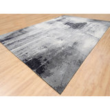 One-of-a-Kind Rectangle 12'0" X 18'1" New Age Area Rug in Gray