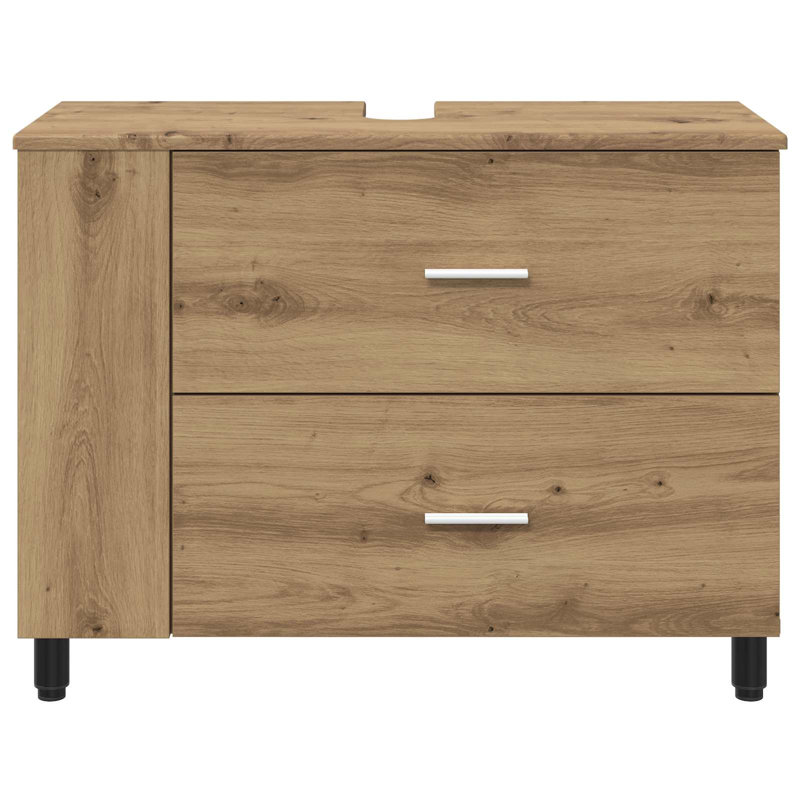 80cm Bathroom Vanity Base Only, Artisan Oak