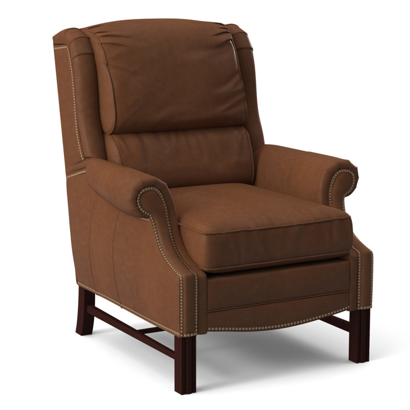 Alta Recliner, #9 Natural, Rio Mineral Genuine Leather, Mahogany