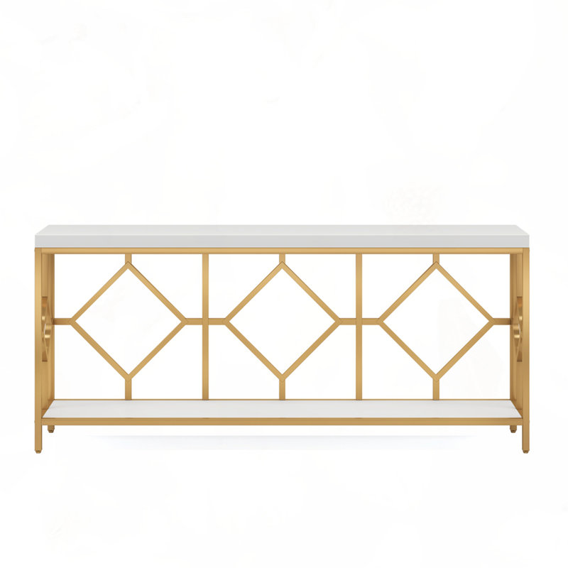 70.9" Industrial Narrow Console Table