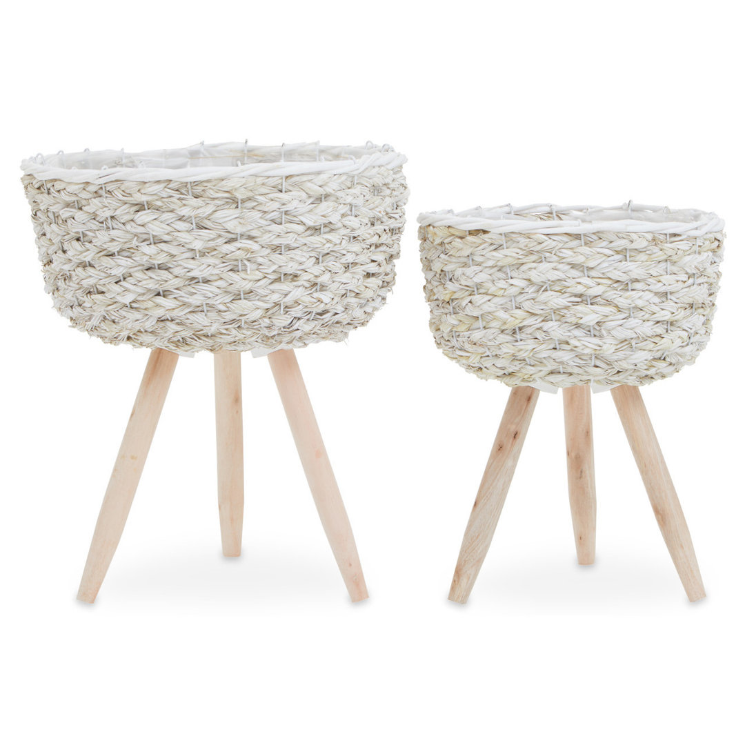 Berryville Set Of Two Natural Planters