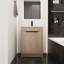 Meuble-lavabo simple 24,09 po avec plateau en céramique Tiburce